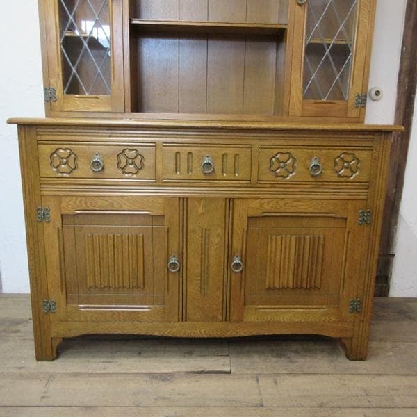 イギリス アンティーク 家具 ドレッサー カップボード キャビネット 6056e