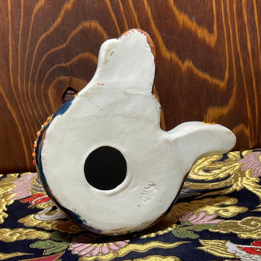 【願いが叶う】【病除け 厄除け】招き猫 赤盛り スコティッシュ 左手 オッドアイ