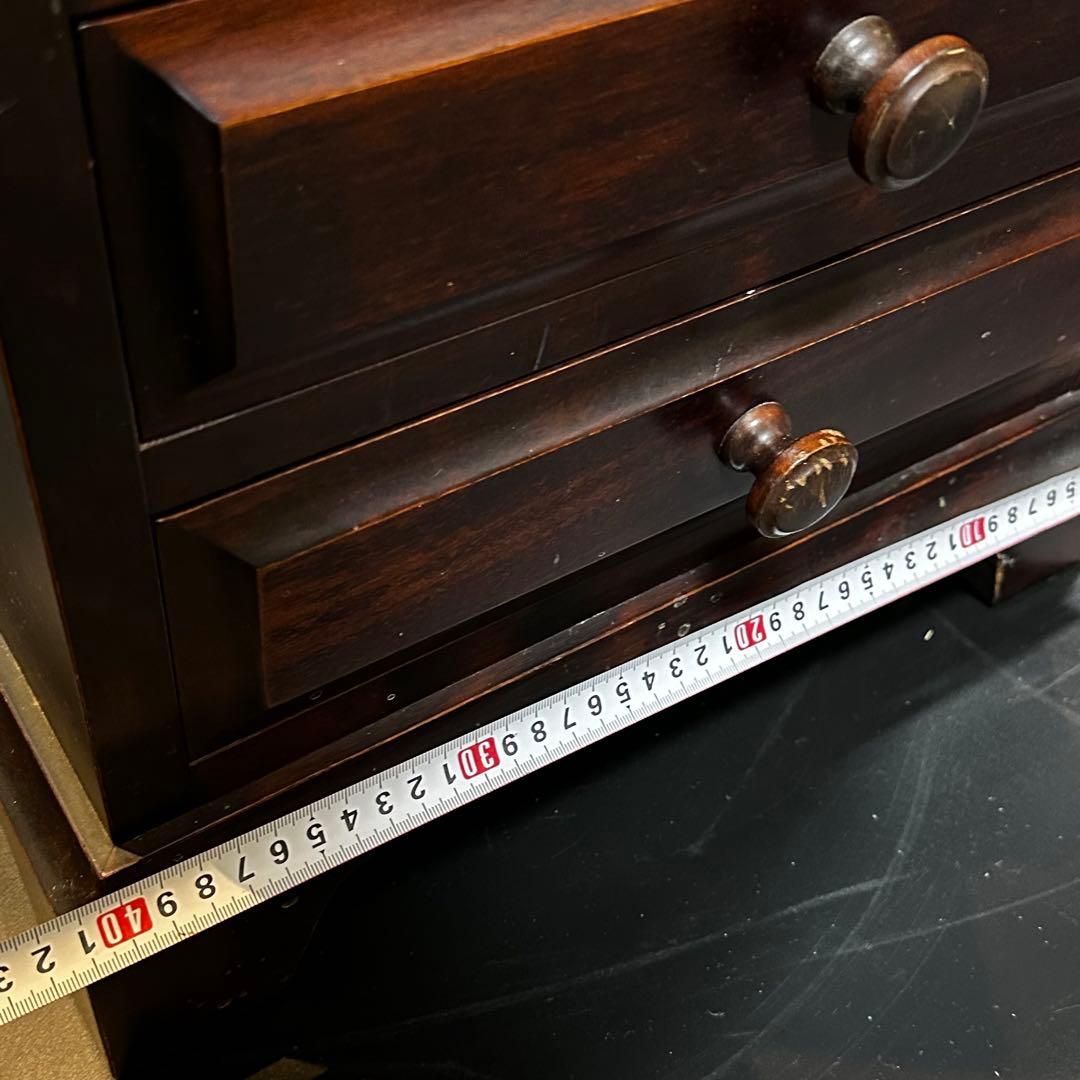 n*3様 神居民芸家具 電話台 棚 引き出し