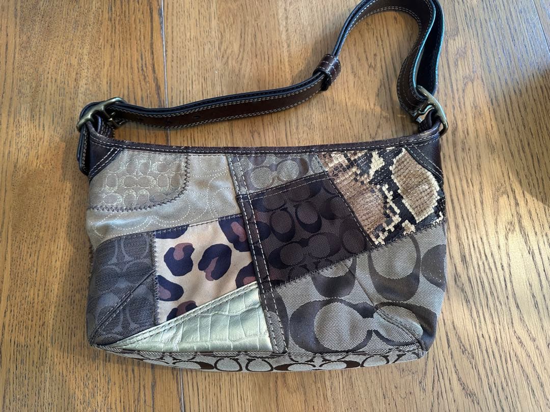 【希少】Coach パッチワーク ショルダーバッグ