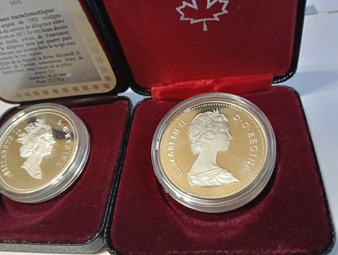 R*a様 カナダ王立造幣局プルーフ銀貨「駅馬車」＆「バイソン」