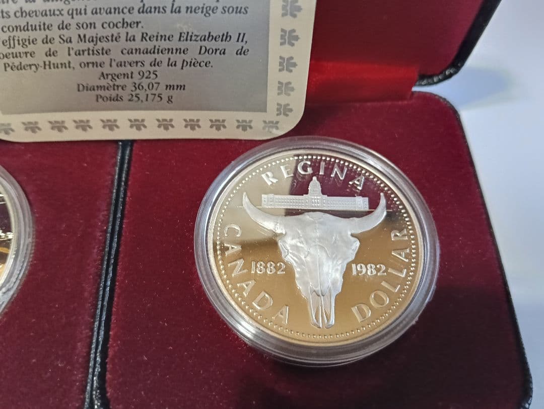 R*a様 カナダ王立造幣局プルーフ銀貨「駅馬車」＆「バイソン」