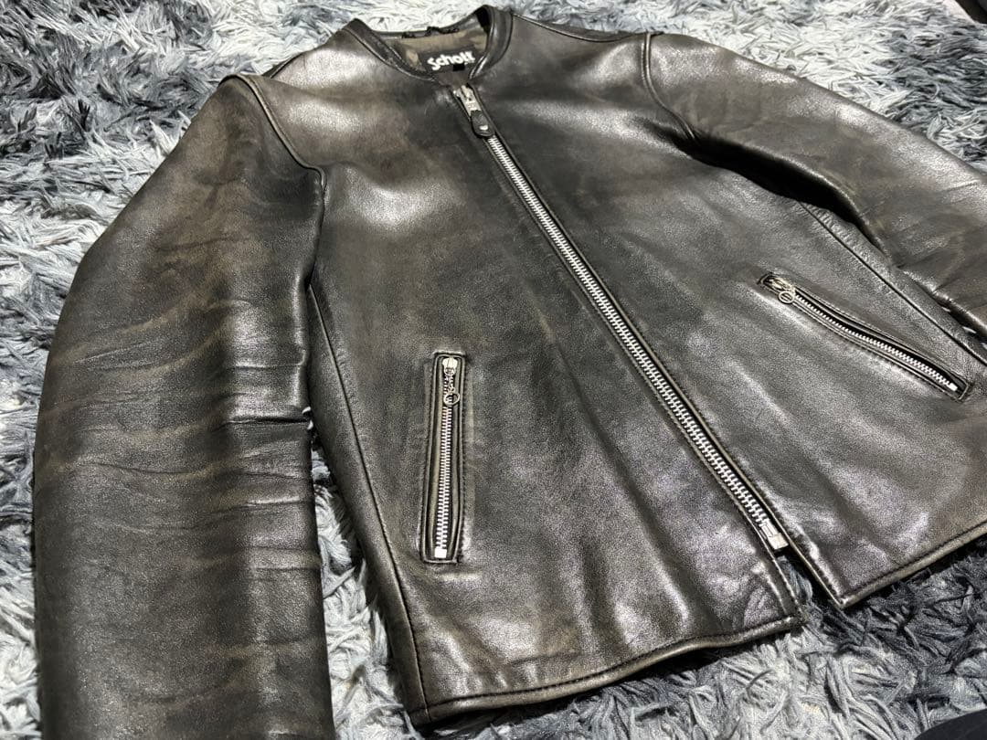 Schott×EDIFICEレザージャケット シングルライダース