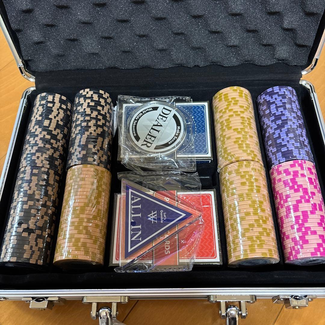 世界のヨコサワ　ポーカーセット　ケースの中身新品未開封