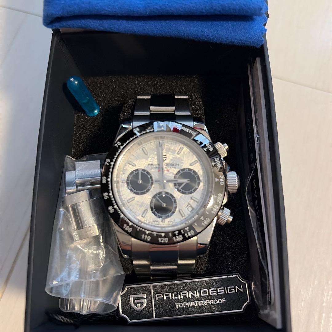 PAGANI DESIGN クロノグラフ 銀文字盤　PD-1644