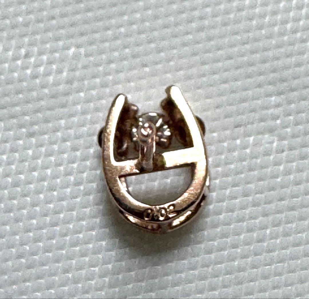 【K10 ダイヤ】ダンシングストーン　ピンクゴールドピアス