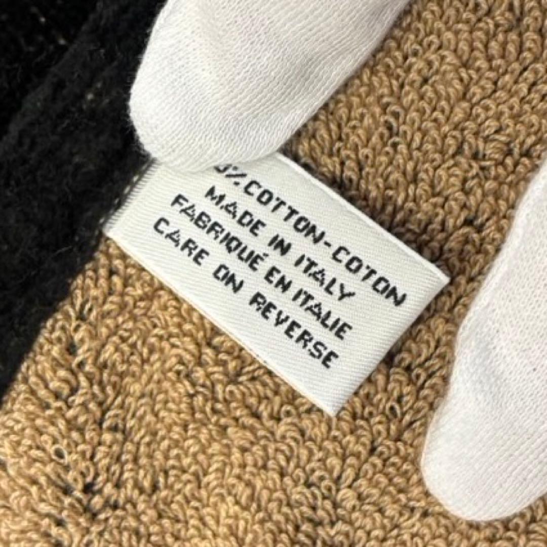 CHANEL ビーチタオル　ブラック×ベージュ