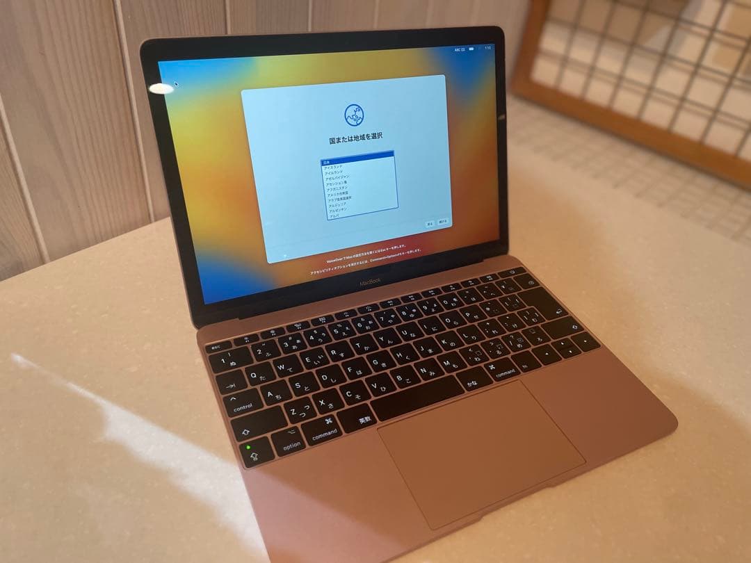 レア美品　超軽量Apple MacBook 12インチ ローズゴールド 本体