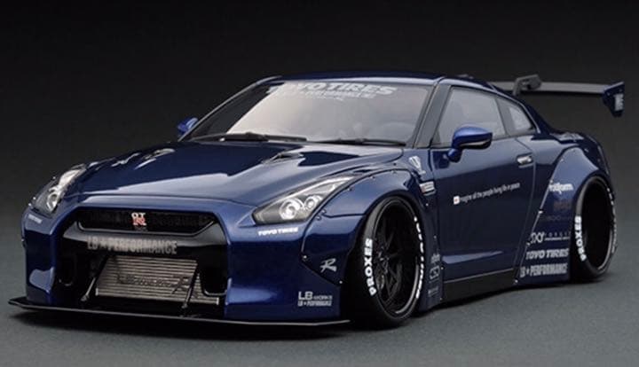 イグニッションモデル 1/18 リバティーウォーク GTR メタリックブルー