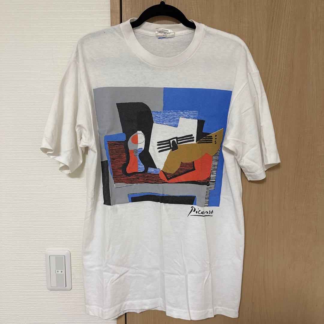 ピカソ アートプリント Tシャツ USA製 1998年 XL相当