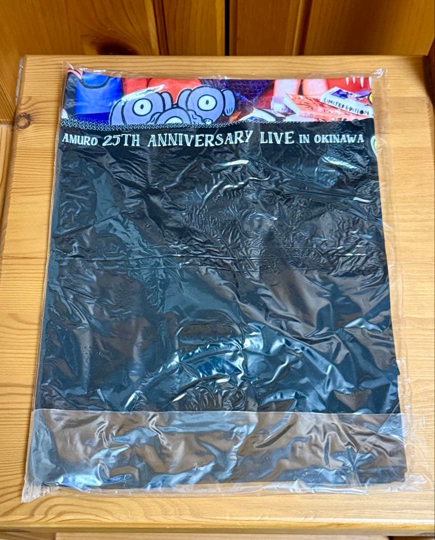 【未開封・未使用】 安室奈美恵 25周年記念ライブ沖縄Tシャツ ブラックL黒