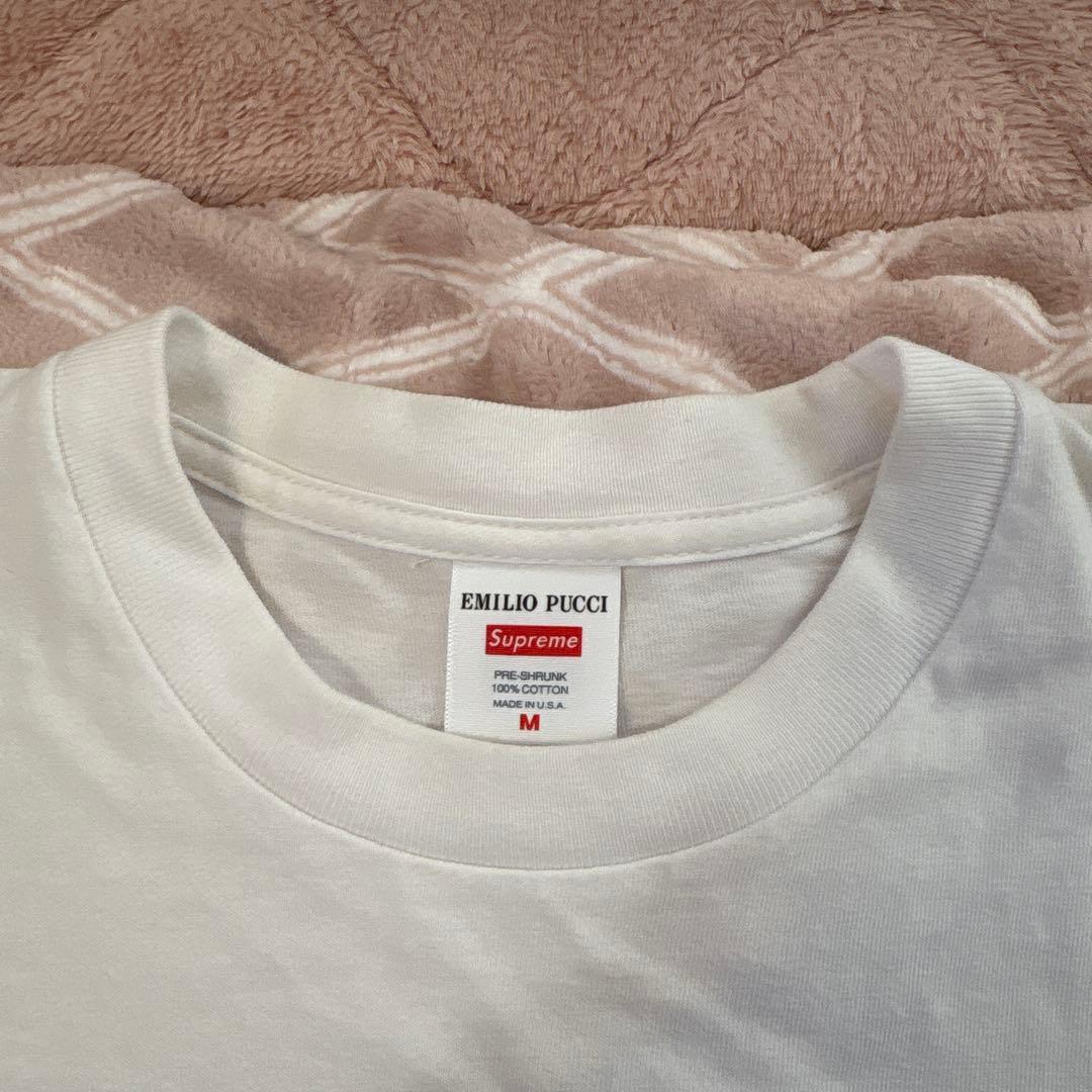 Supreme Emilio Pucci コラボ Tシャツ M ホワイト