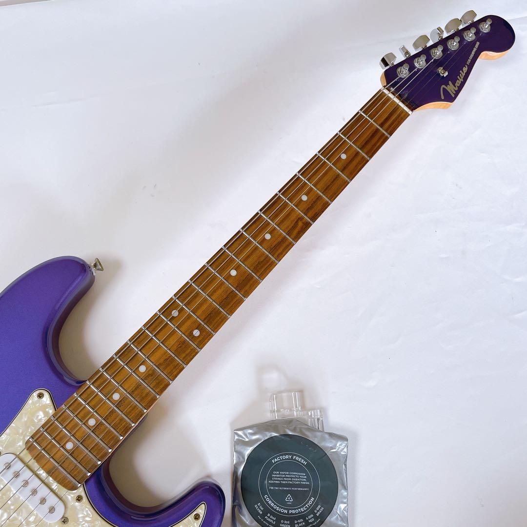 美品⭐︎Mavis　ストラトキャスタータイプ　エレキギター　メタリックパープル