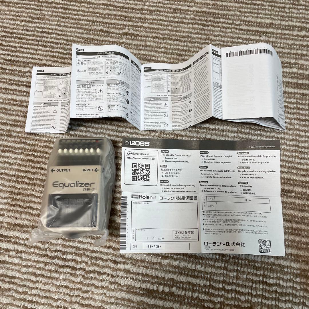 BOSS GE-7 イコライザー　未使用