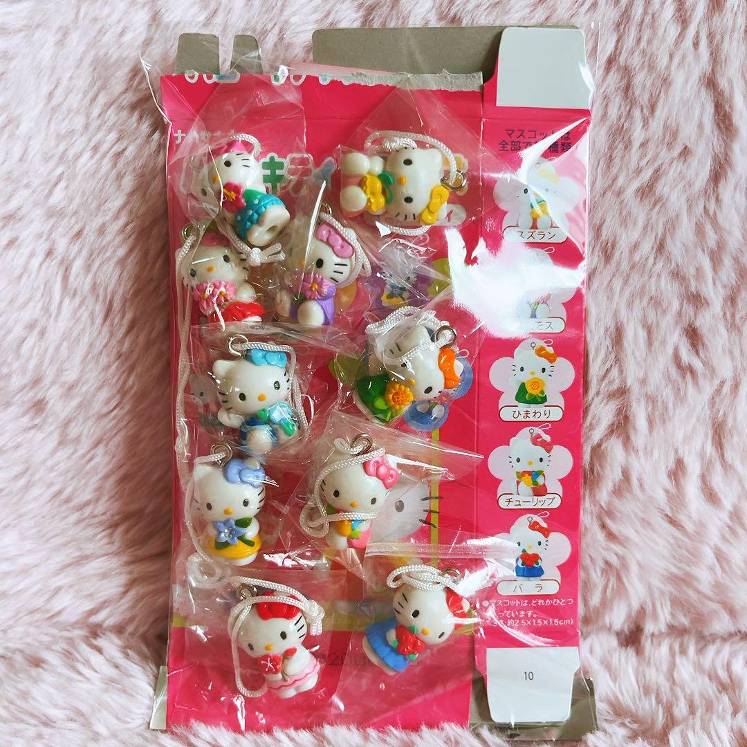 希少レア　ハローキティ　フラワーズ　ストラップ　花言葉　サンリオ　平成レトロ