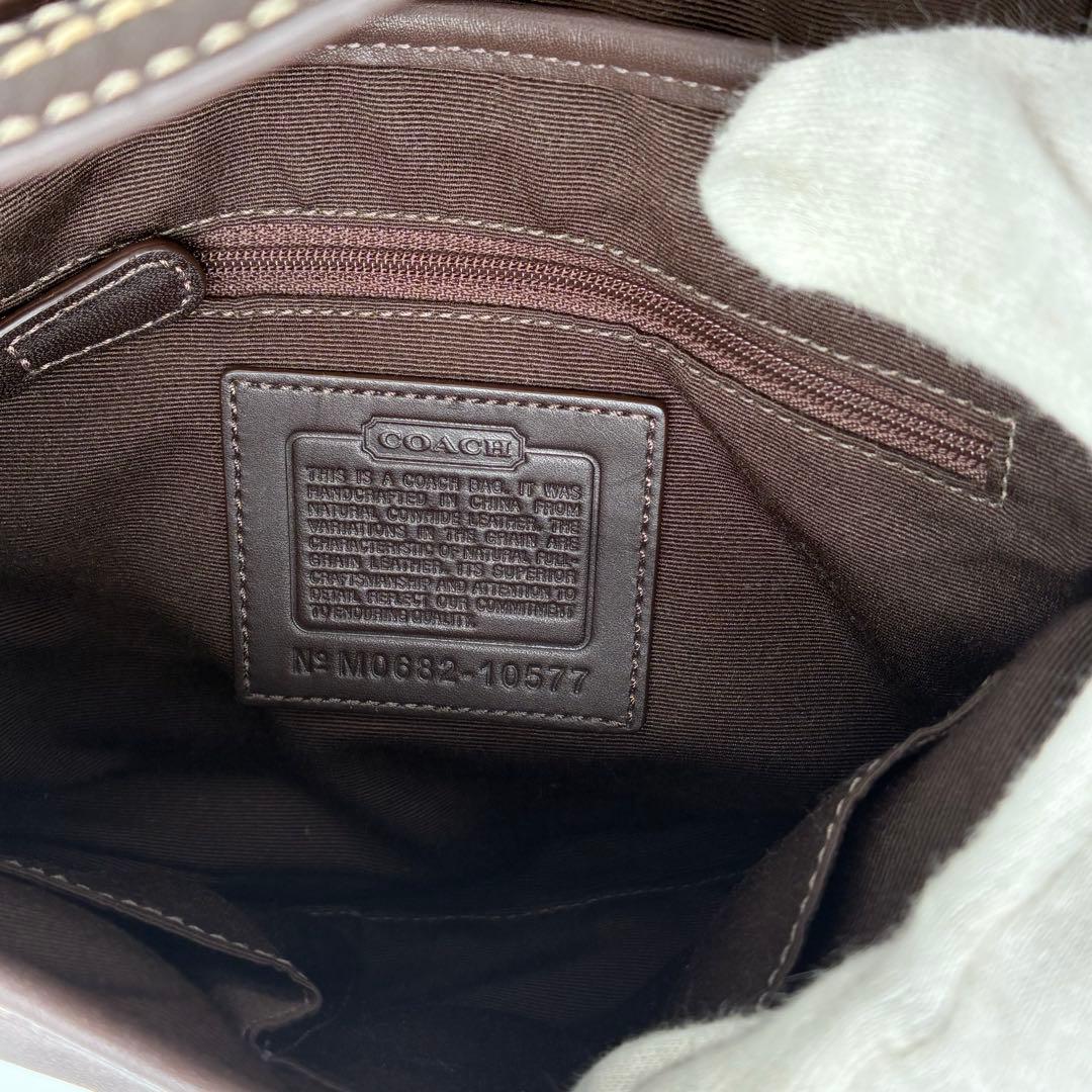 極美品 Coach Soho Leather shoulderBag 10577