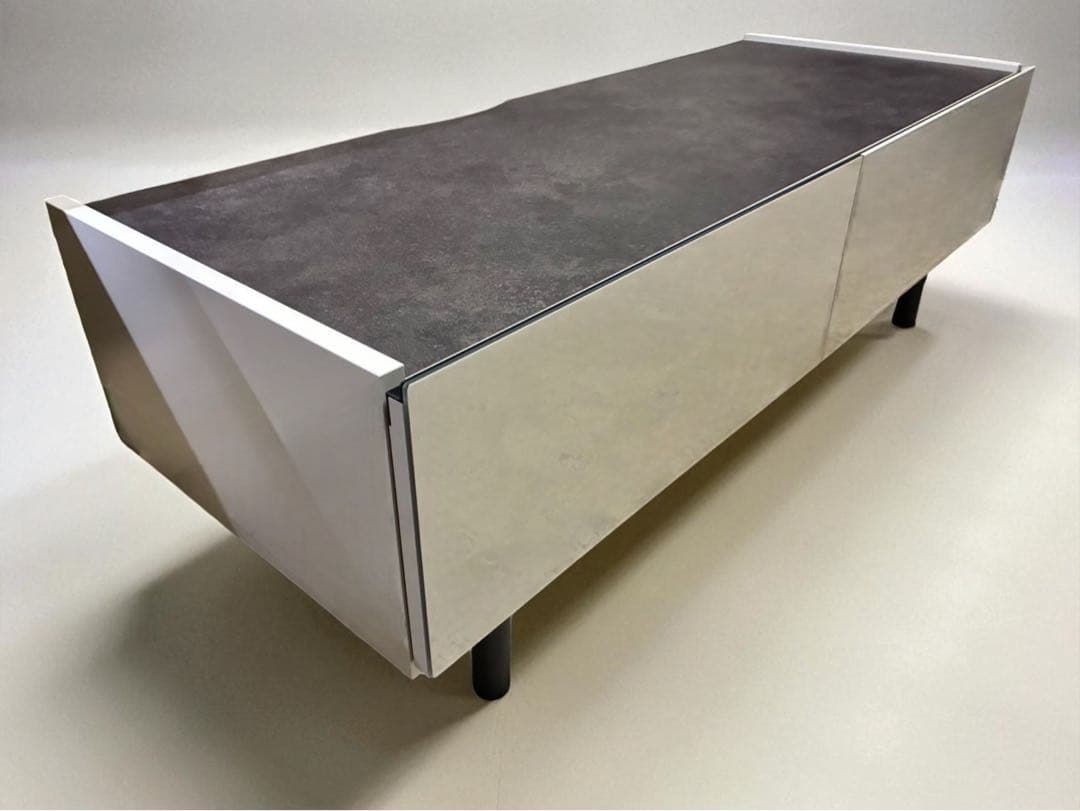 パモウナ テレビボード テレビ台 シルキーアッシュ 鏡面美品 kk01