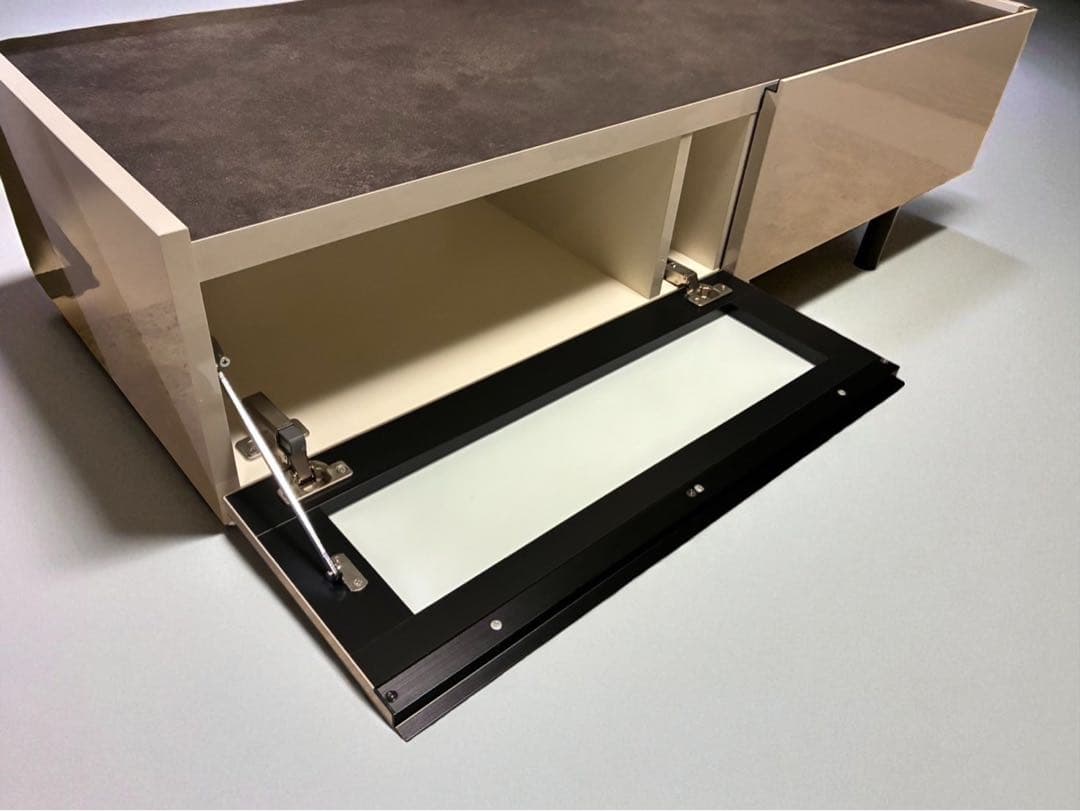 パモウナ テレビボード テレビ台 シルキーアッシュ 鏡面美品 kk01