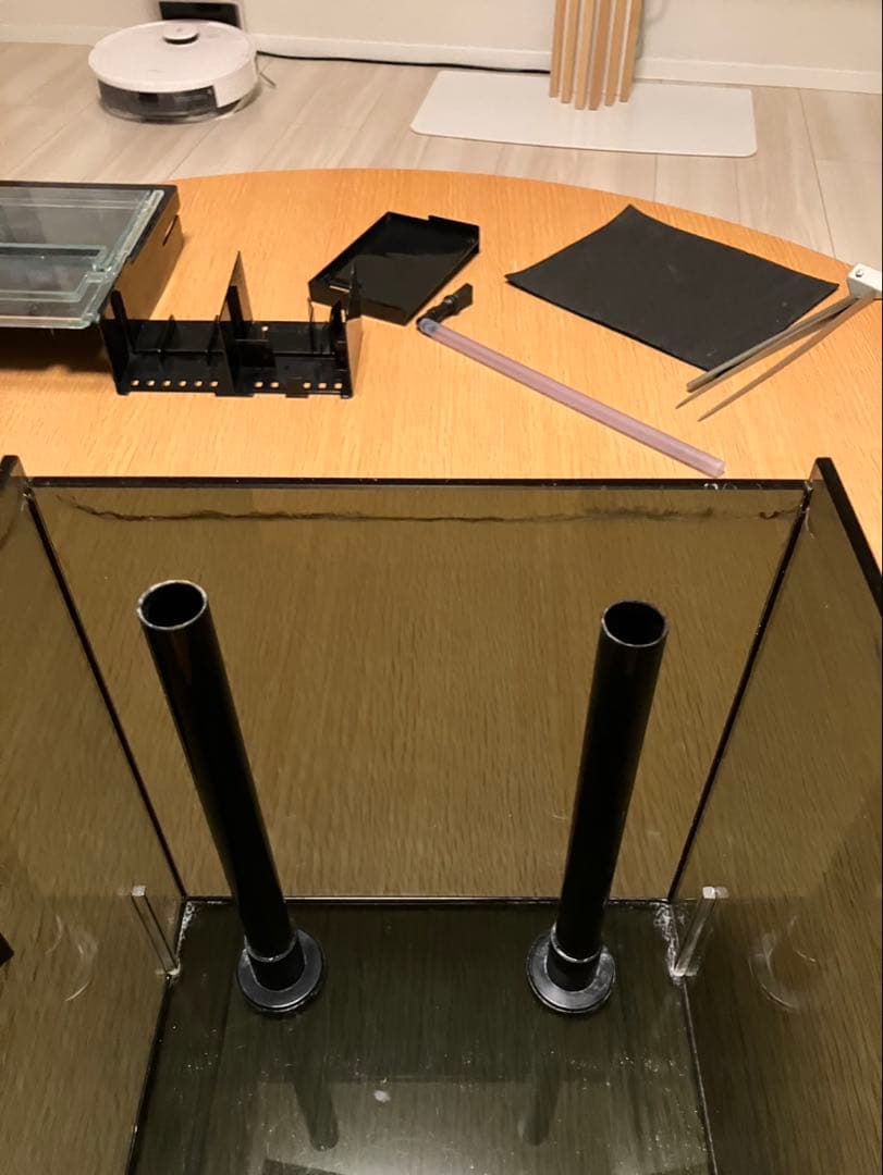 グラステリアags of230 LEDライト付き 水槽 オーバーフロー