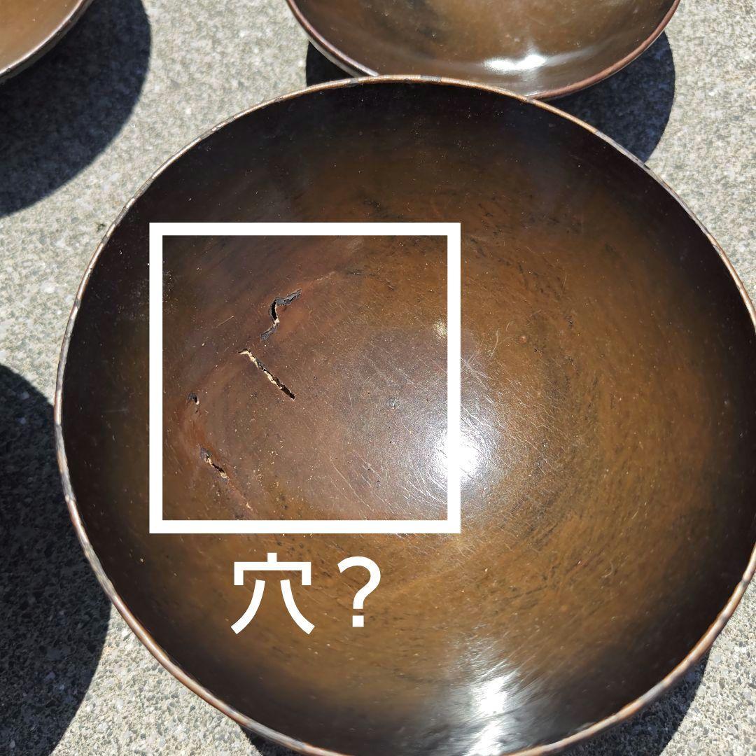 塗物　吸物椀　蓋付　亀模様　黒✕茶　10個