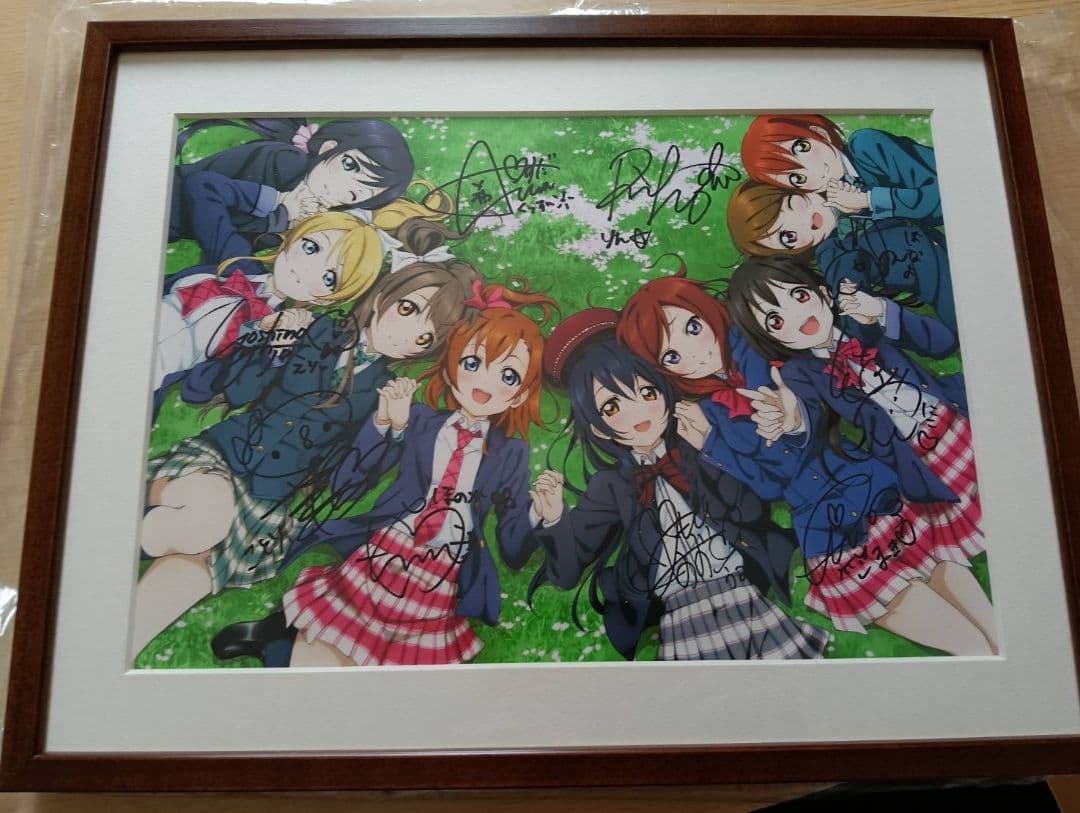 ラブライブ! μ's 直筆サイン入り 複製原画