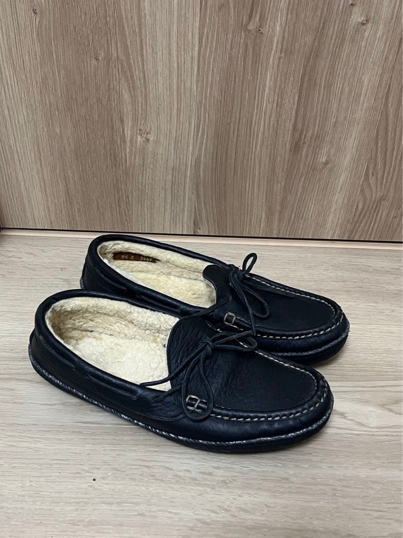 最終値下　UNUSED × Russell Moccasin ムートンモカシン