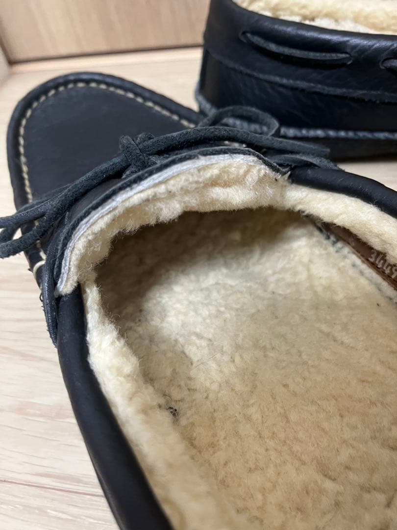 最終値下　UNUSED × Russell Moccasin ムートンモカシン