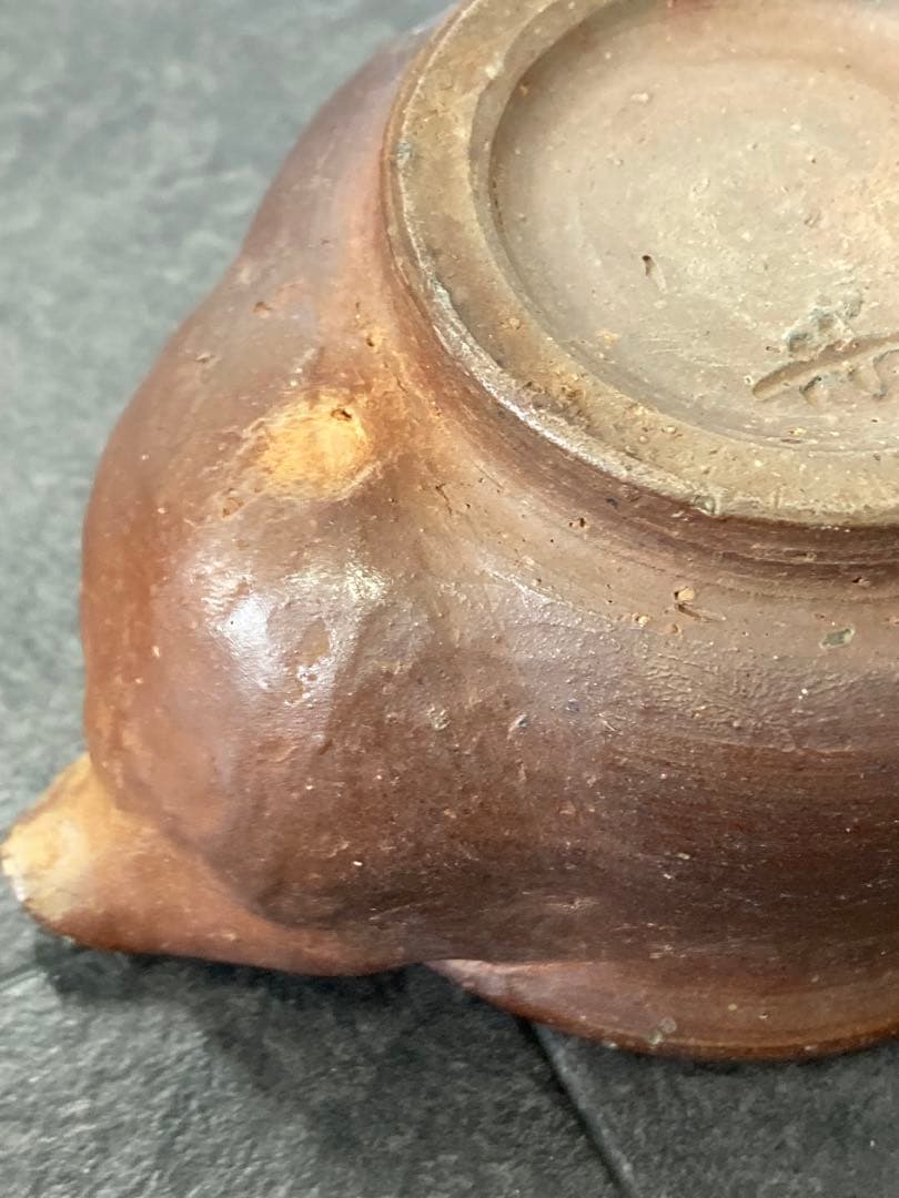 値下げ！備前焼 宝瓶 登り窯 松ぼっくり　手びねり 急須 陶磁器　煎茶　茶器