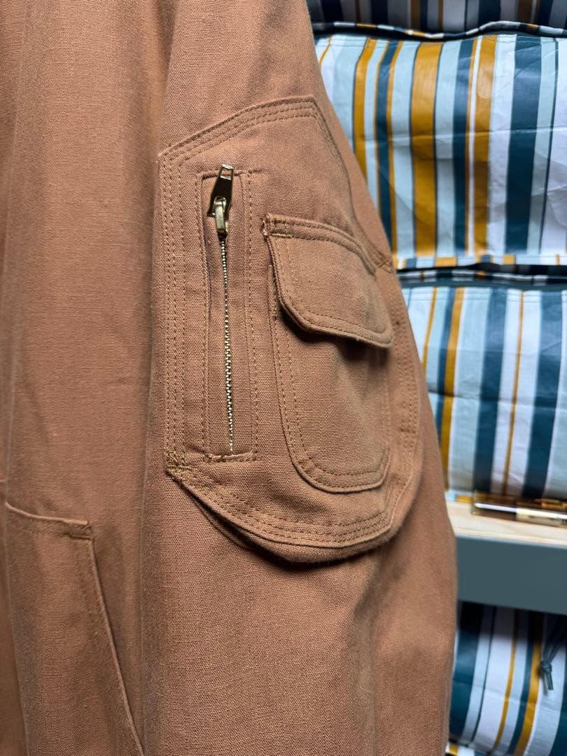 ジャケット・アウター Sasquatchfabrix. PUFF WORK HOODIE Brown