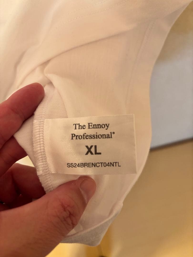 The Ennoy Professional 24SS ホワイト 半袖　XL