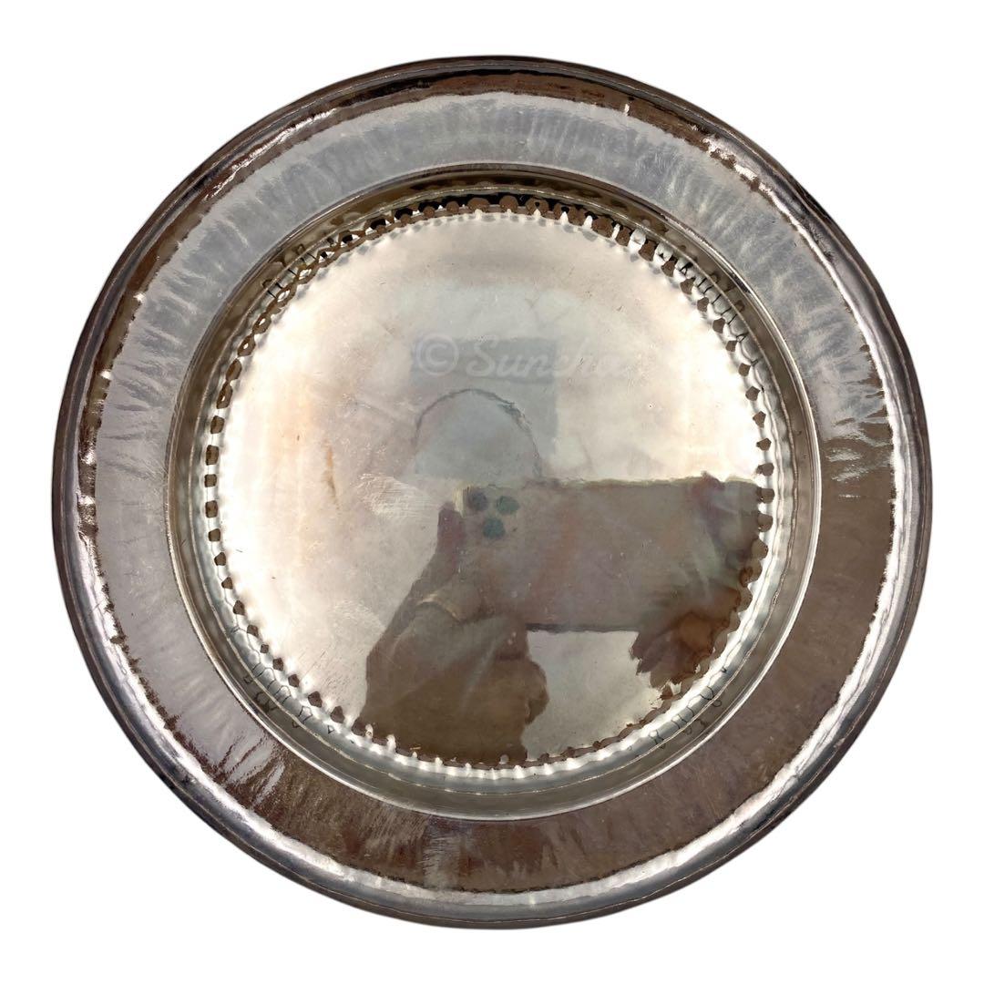 【希少品】 純銀青海盆 共箱付き 約116g 銀製品 SILVER 純銀刻印有