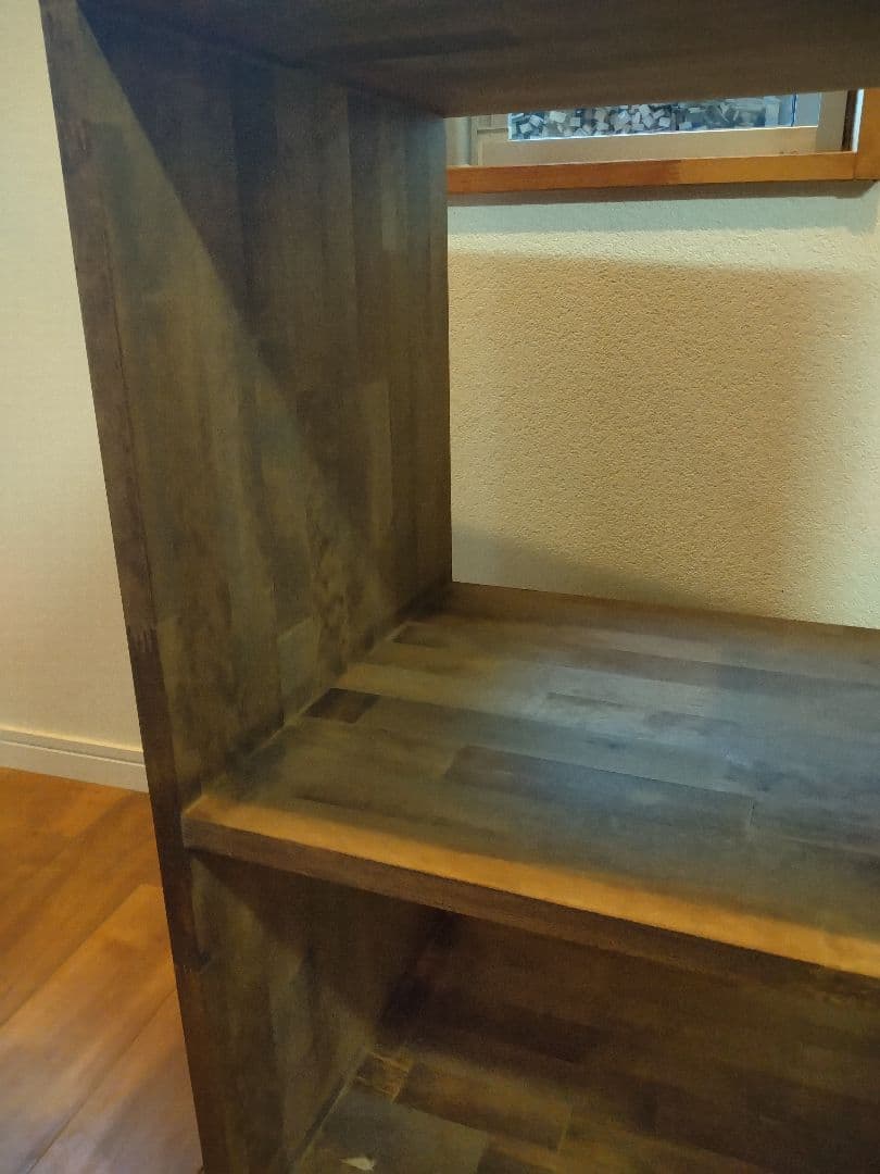 木製　ハンドメイド　オーダー　絵本　シェルフ　ワトコオイル　本棚　マガジンラック