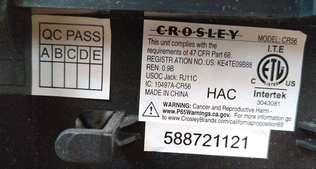 クロスリー ペイテレフォン シルバー レプリカ アメリカンレトロ