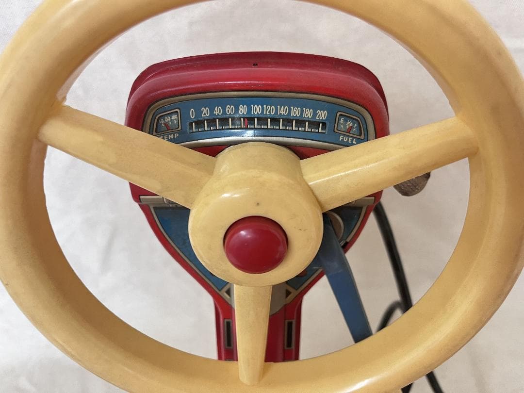 昭和レトロ！【ブリキおもちゃ】 リモコン付きブリキ自動車 動作不良 ジャンク