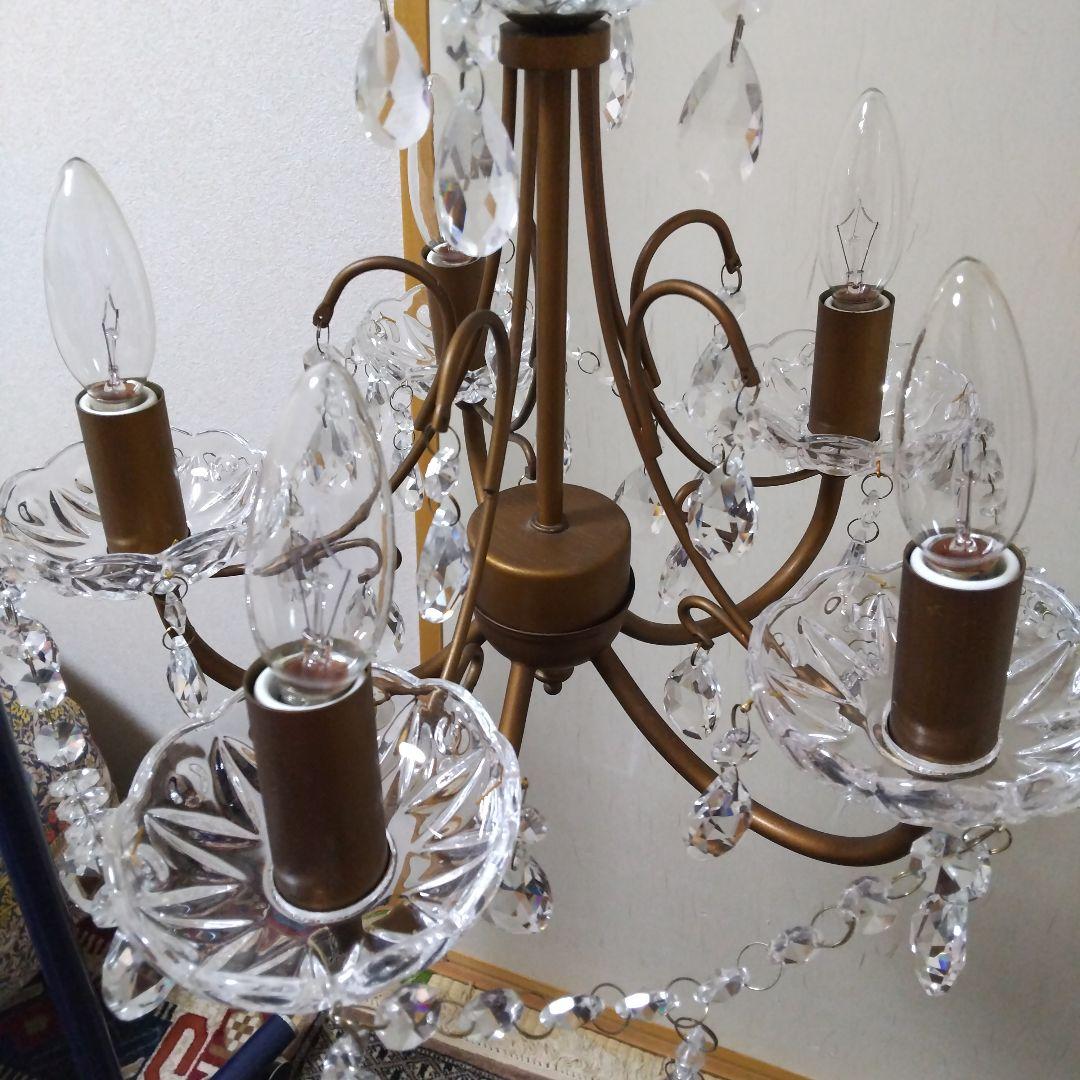 東京インテリア アンティーク風シャンデリア 5灯