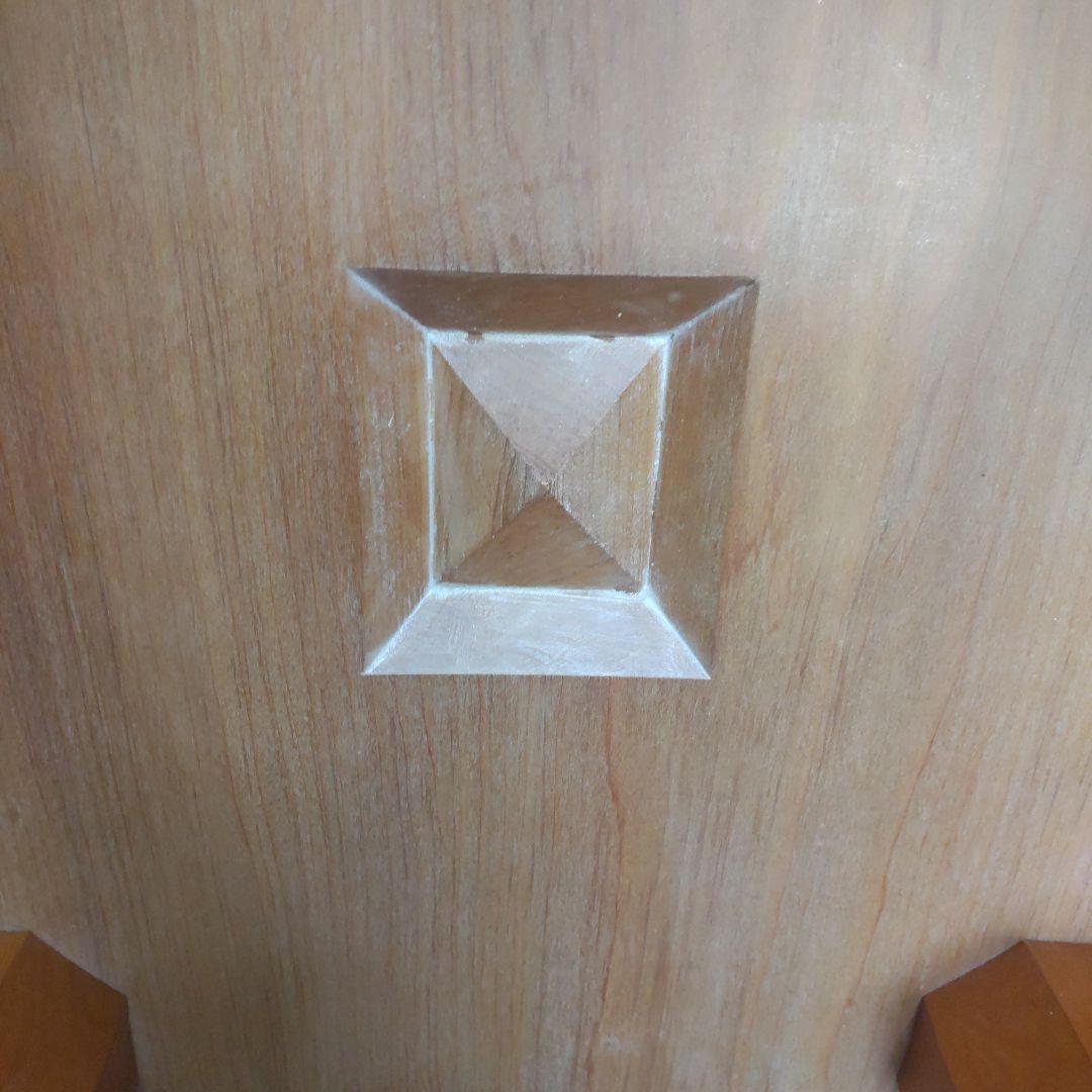 本桂脚付き碁盤六寸盤　木裏板目　桐覆い付き