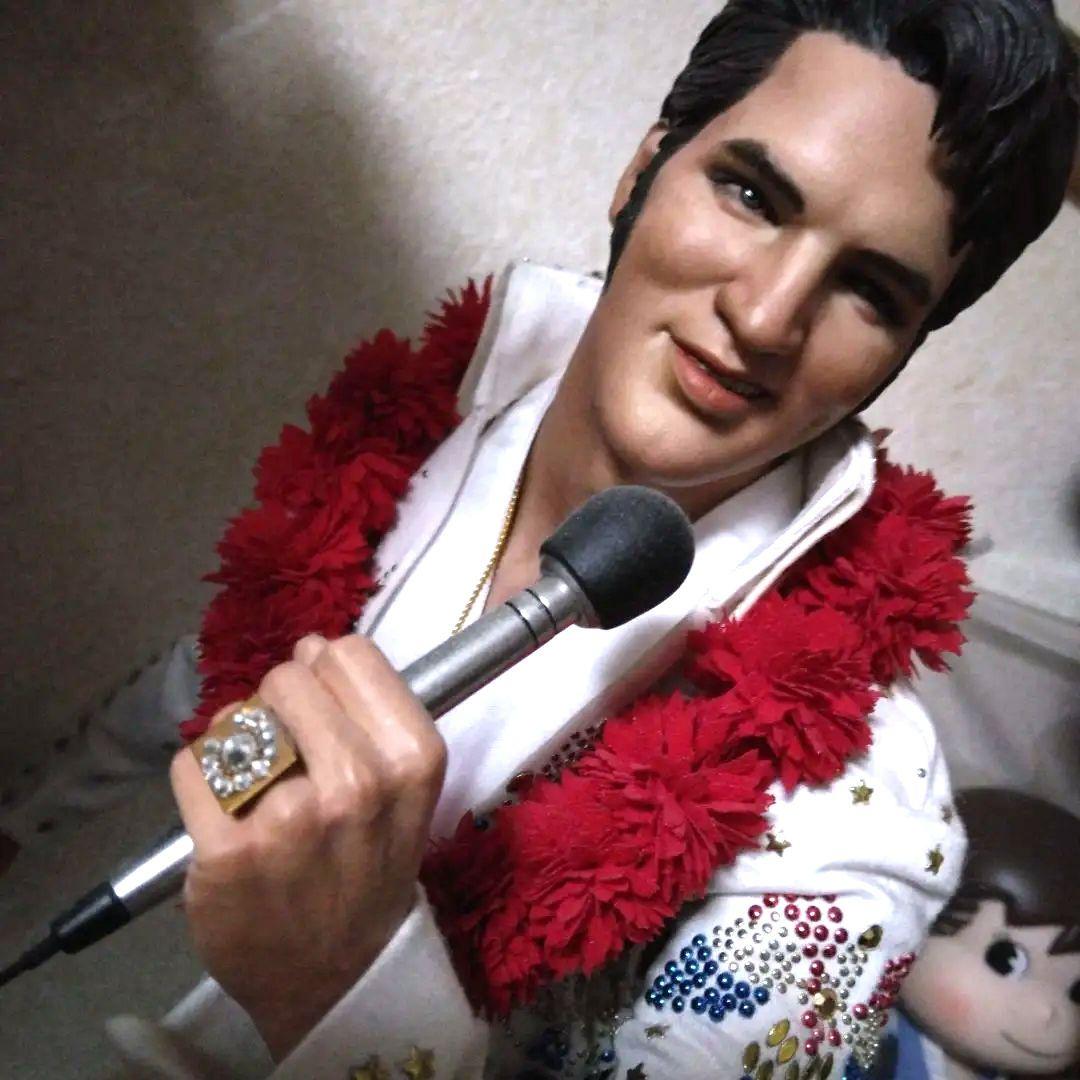 入手困難❄永遠のスター☆エルビス・プレスリー フィギュア1/4スケール(別顔付き