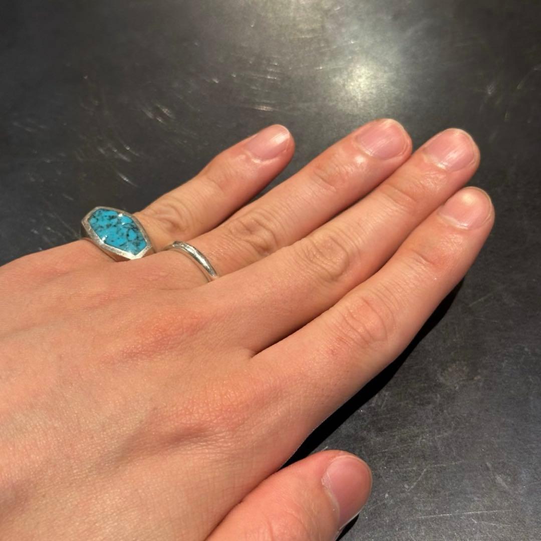 SILVER925 TURQUOISE DESIGN RING/シルバー/リング