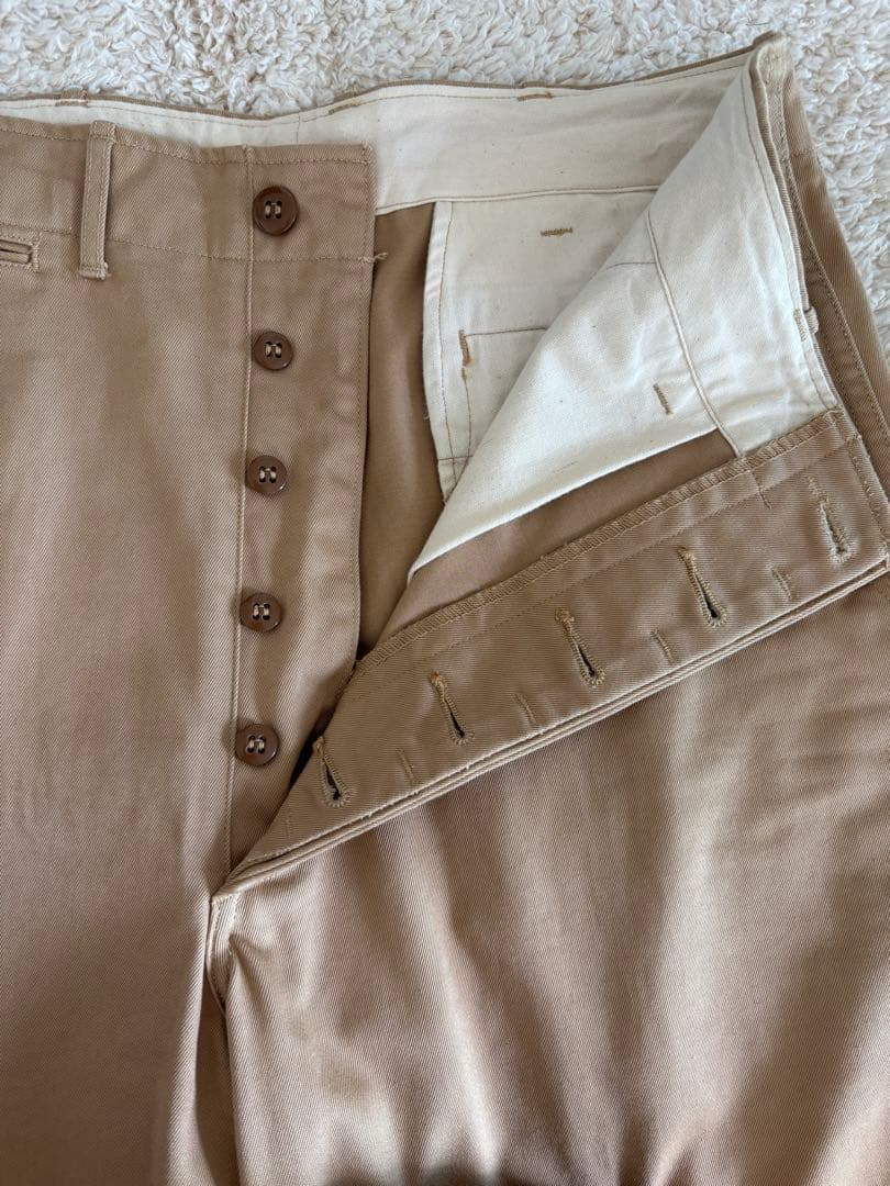 Atlast&co ミリタリーチノ　ベージュ　32