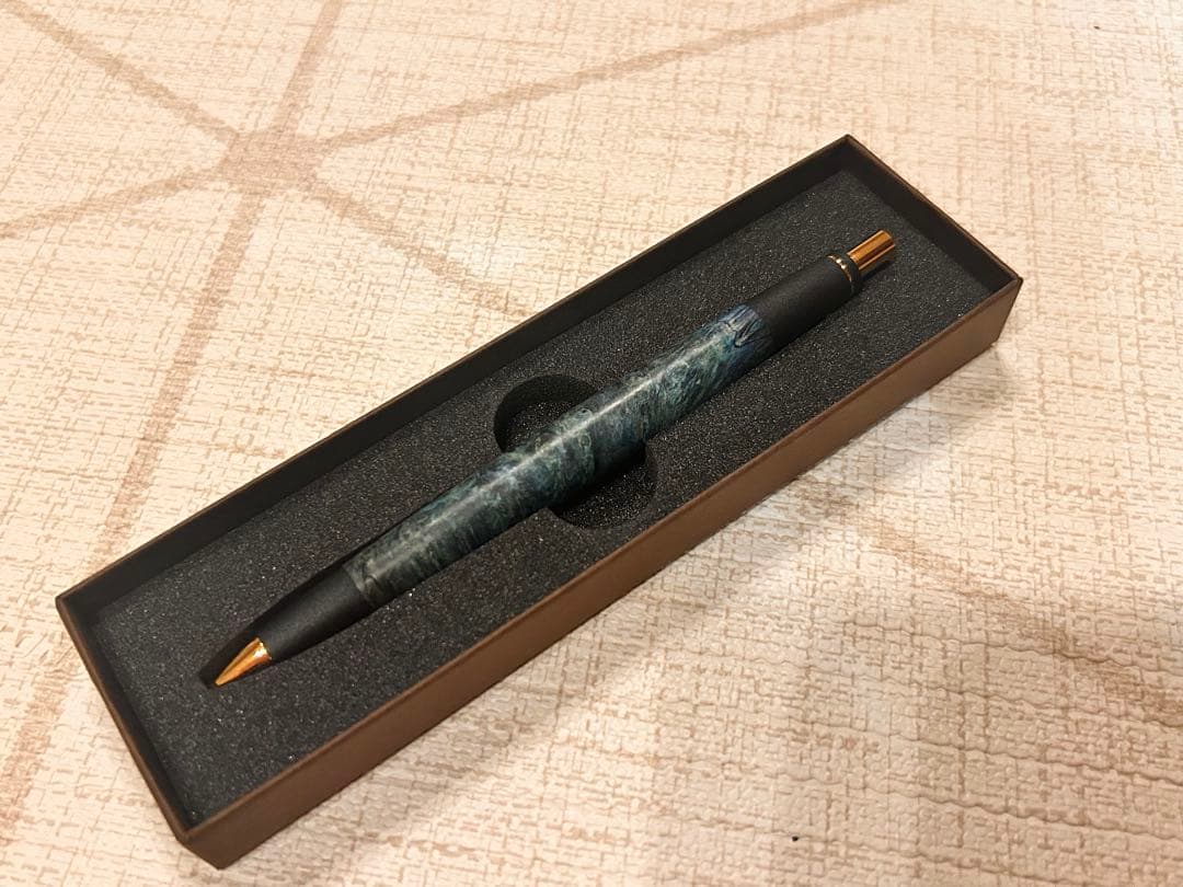 ボナンペン　シャープペン　スタビライズドウッド　真鍮金具