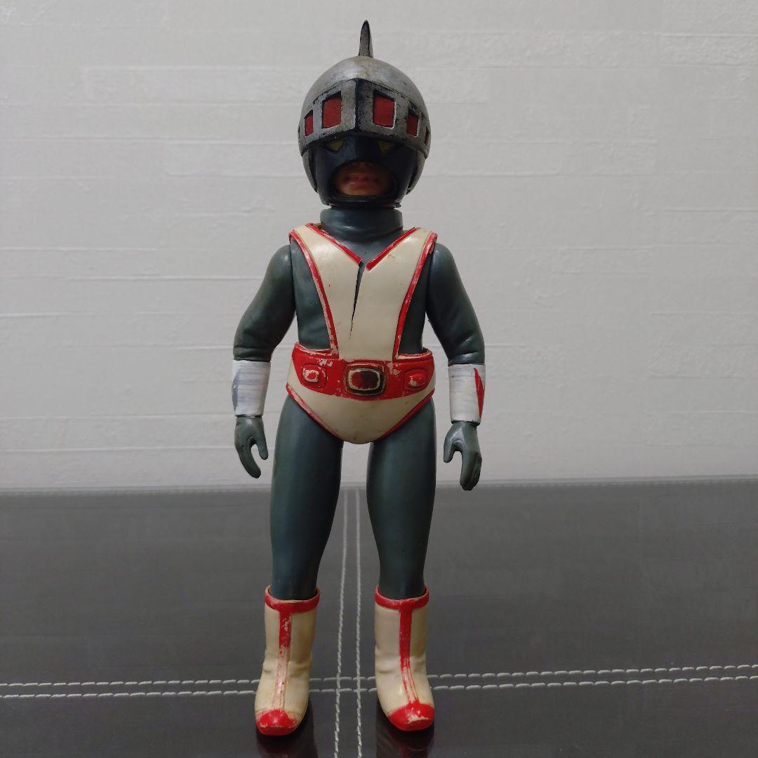 当時物　旧バンダイ　シルバー仮面　面取れ