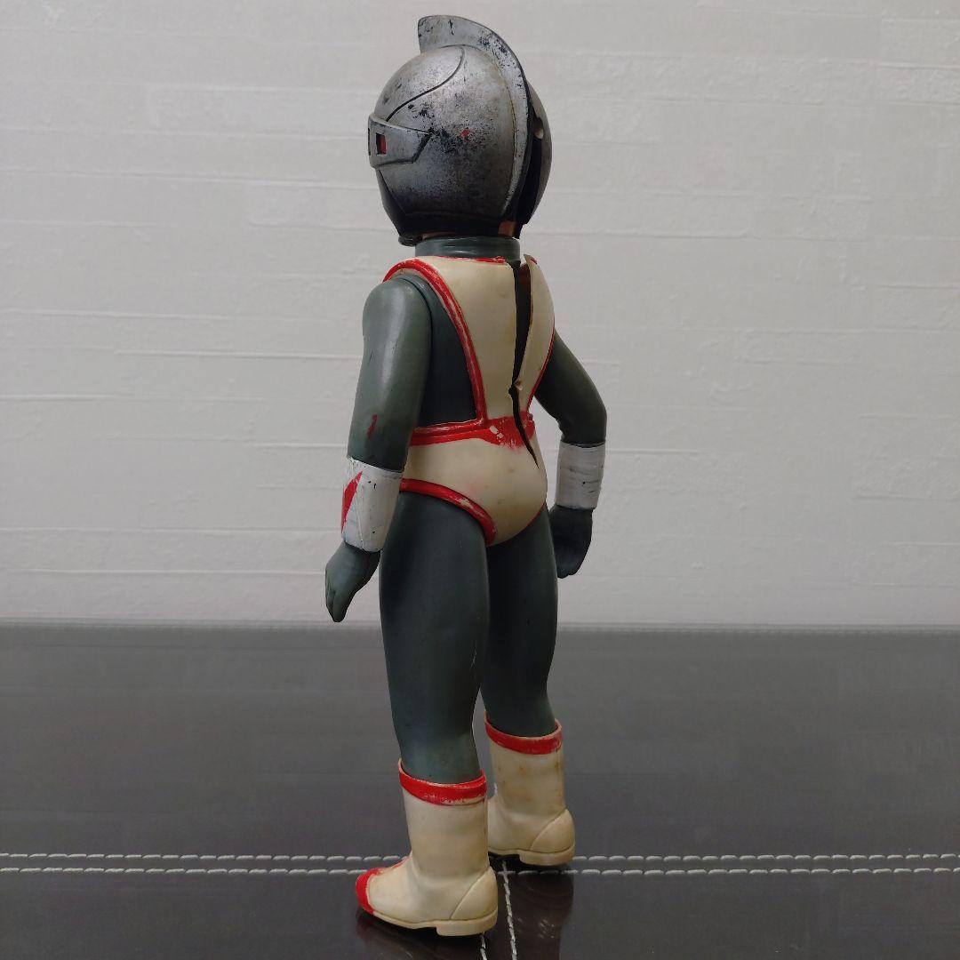 当時物　旧バンダイ　シルバー仮面　面取れ