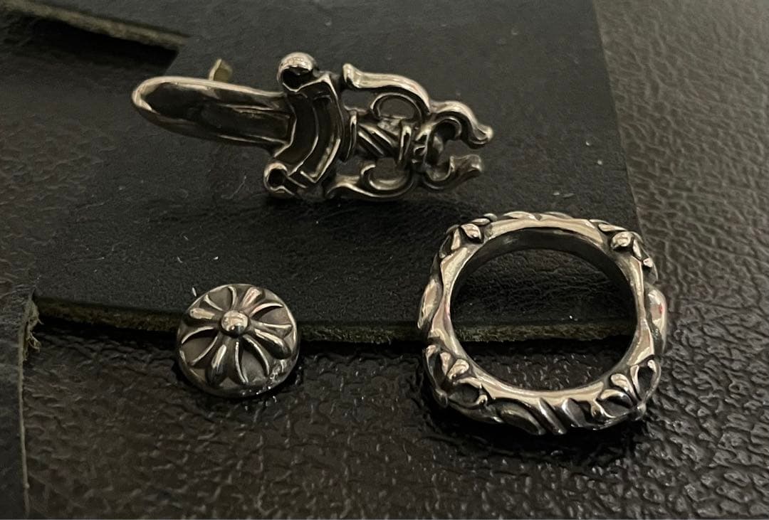 【オーダー】ダガー　iQOSイルマワン　レザーケース　silver925パーツ