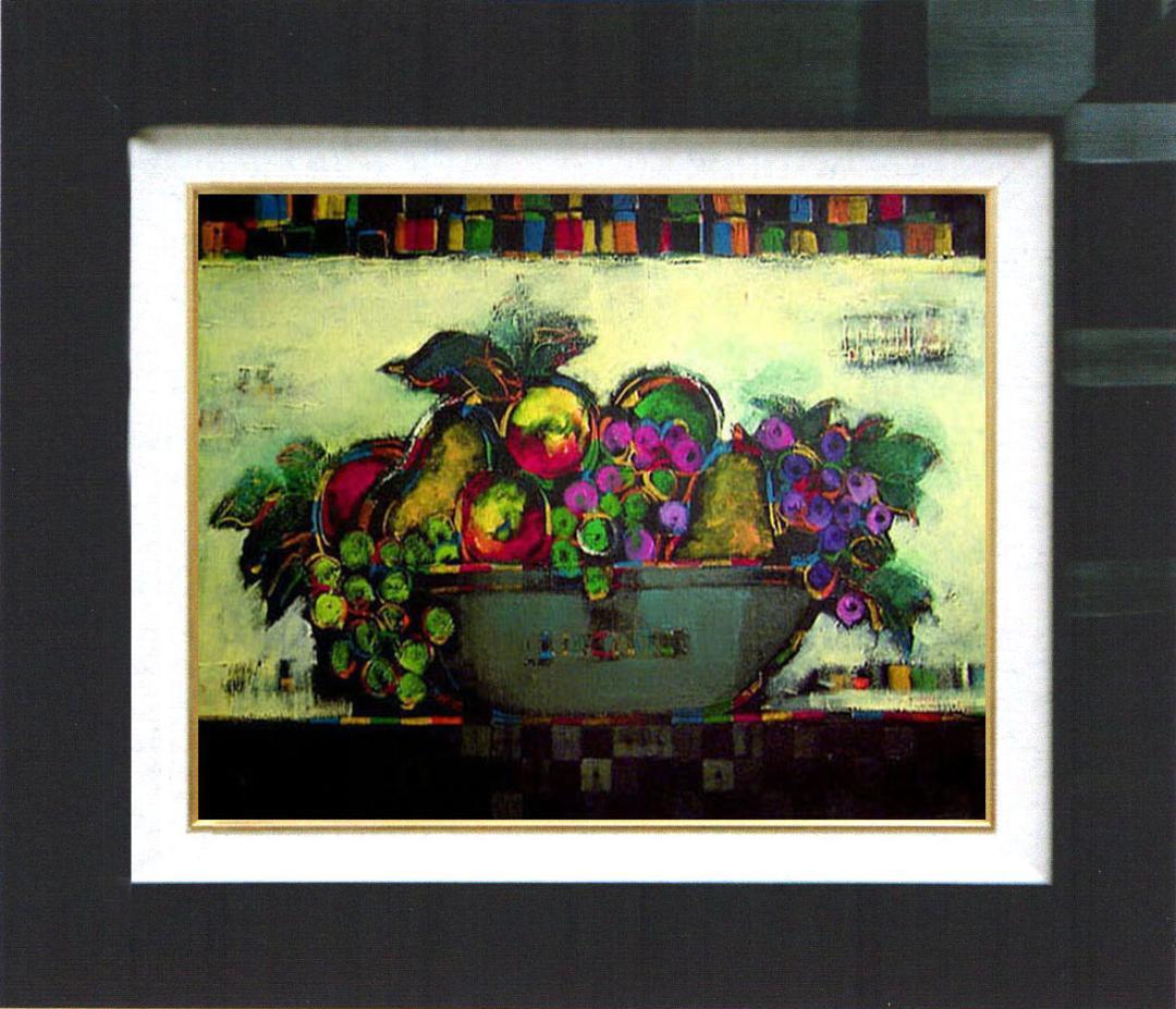 油絵 絵 絵画 インテリア uF6-060904 静物 果物