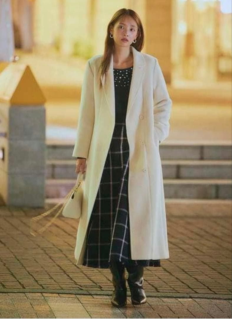 新品　スナイデル　ベルテッドレディコート　ロング