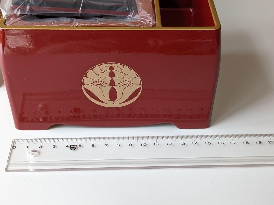 【香炉】朱塗　５寸　浄土宗総本山知恩院の紋入り　新品未使用品　焼香