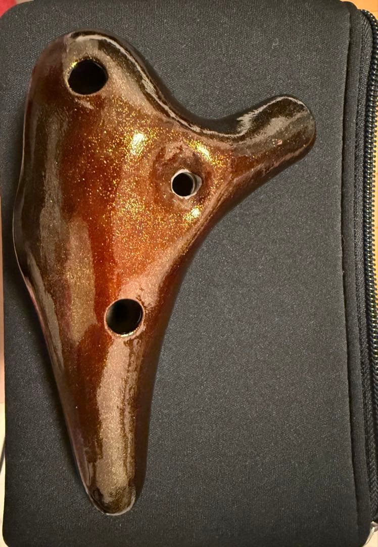 【未使用に近い】キミノオカリナ　AC管　漆