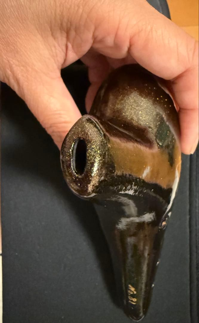 【未使用に近い】キミノオカリナ　AC管　漆