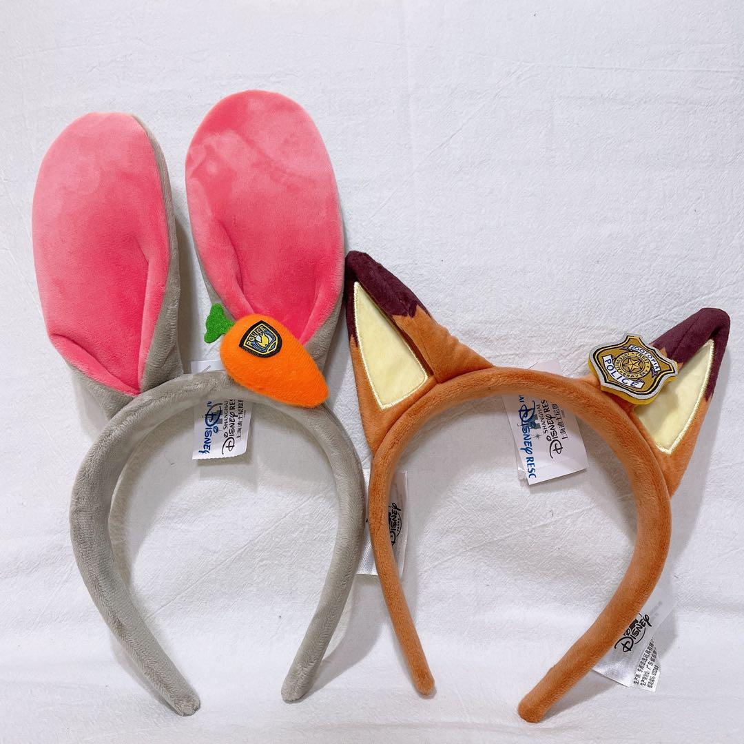 即日発送❣️上海ディズニー　ズードピア　ニックジュディカチューシャ2点セット