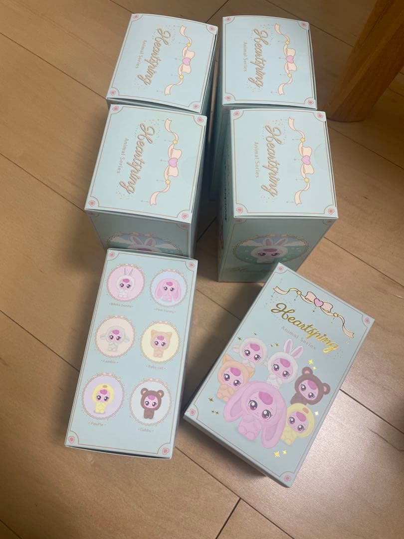 【新品】ティニピン　ハチュピン　アニマルシリーズ　キーリング　6種　重複なし